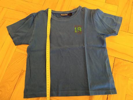 Modré tričko vel. 122/128, pepperts,122