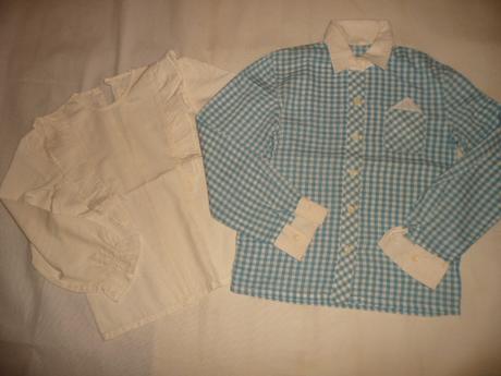 Košile halenka 10-12 let 2 ks retro, 140