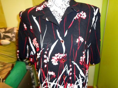 Luxusní vzdušná košile s květy 46/48, 46