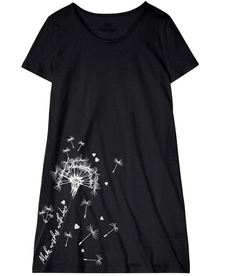 Černá noční košile pampeliška dámská vel. m, bonprix,m