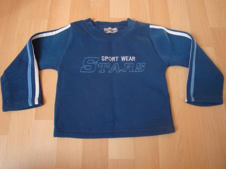 Mikina sportovní - modrá, vel. 92/98, 92