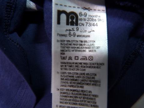 Bavlněné tričko, flitrové srdce vel.74, mothercare,74