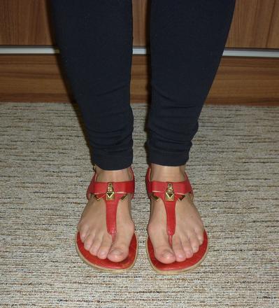 Červené dámské žabky / sandály michael kors, michael kors,39