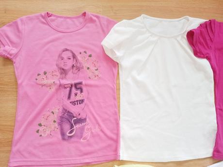 Trika dívčí krátký rukáv vel.128-140, h&m,128