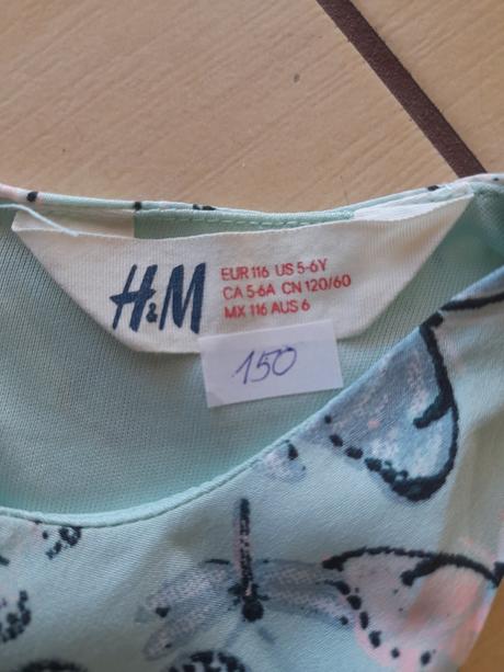 Šaty ham, vel 116, top stav, h&m,116