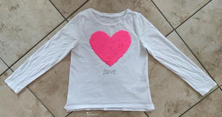 Tričko s flitry, h&m,122