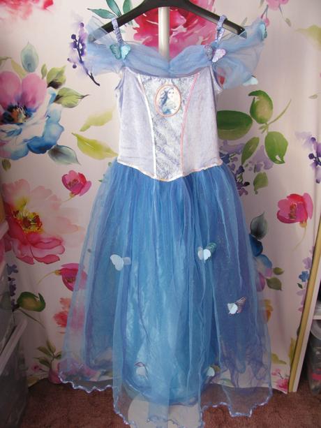 Kostým-krásné modré šaty popelka, cinderella,