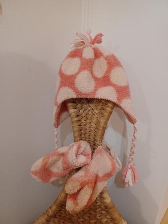 Fleesový komplet na zimu - čepice a palčáky 3-6 ), next,104