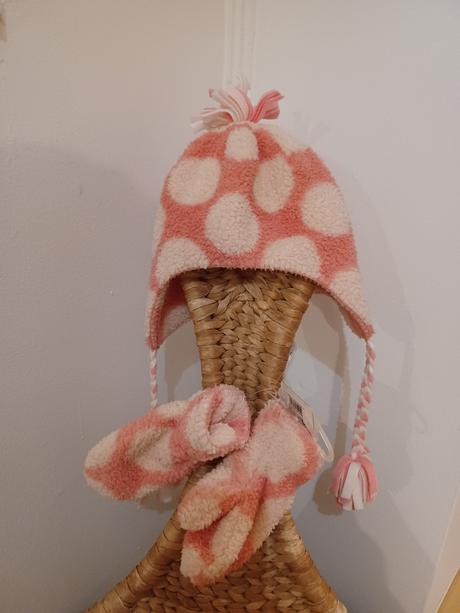 Fleesový komplet na zimu - čepice a palčáky 3-6 ), next,104