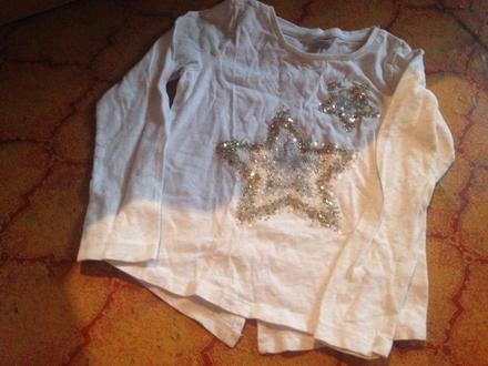 Dívčí frajerská halenka hvězda vel. 92 - 98, tu,92