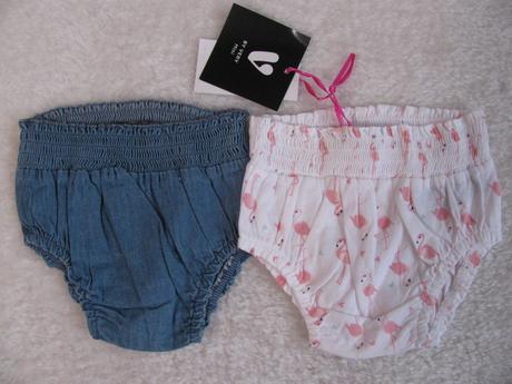 Kojenecké dívčí kalhotky, šortky - 2ks, 68