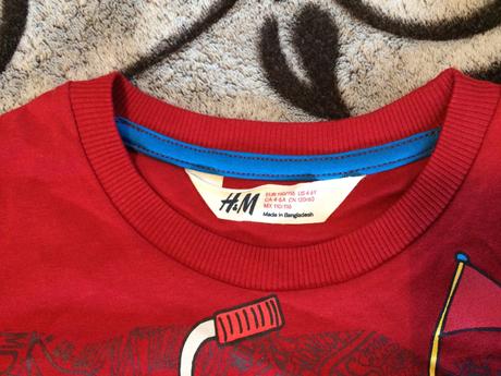 Bavlněná trička, h&m,110