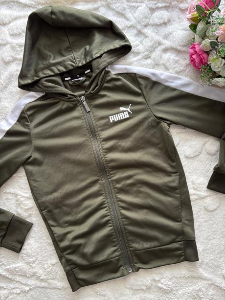 K5/ mikina zelena sportovní zn. puma - v.9/10 let, puma,140