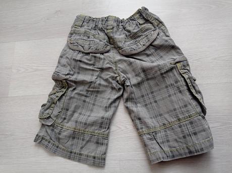 Kostkované kraťasy,3/4kalhoty 122,128, 128