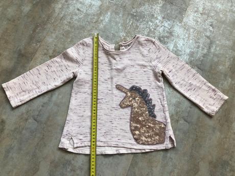 Triko next jednorožec flitry krajka bavlna 2 roky, next,92