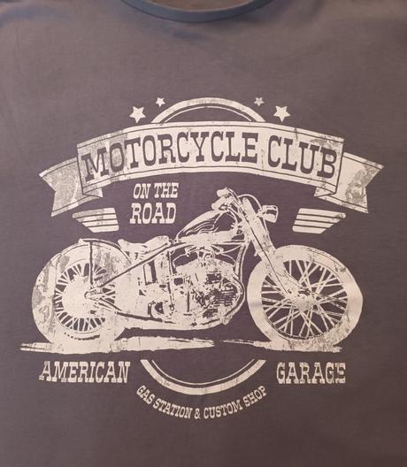 Šedé chlapecké triko s motorkou krátký rukáv, m