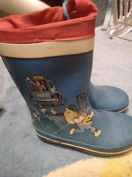 Klučičí gumáky policie vel. 24, vnit.stélka 15 cm, 24