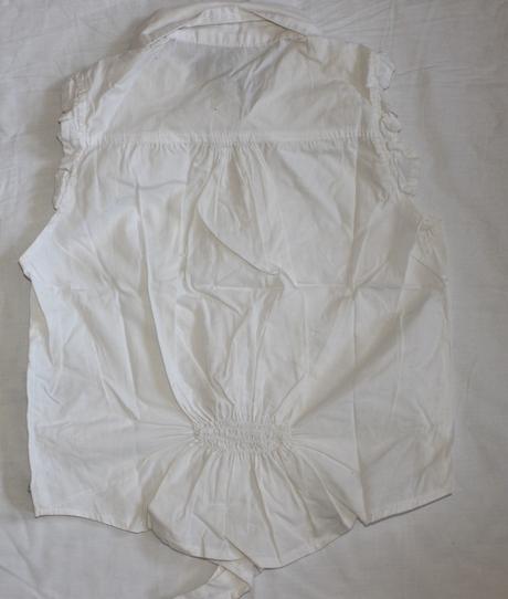 Ho41. plátěná blůzka s volánky a uzlíkem 11-12 let, lee cooper,152