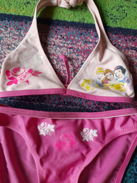 Plavky růžové dvoudílné disney na holčičku, disney,116