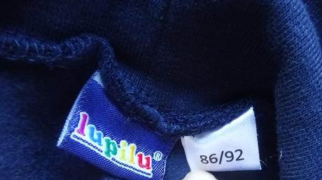 Tepláky tmavě modré, vel. 86/92, lupilu,86