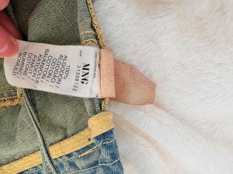 Džínová sukně mango 32/34 sepraný vzhled, mango,32