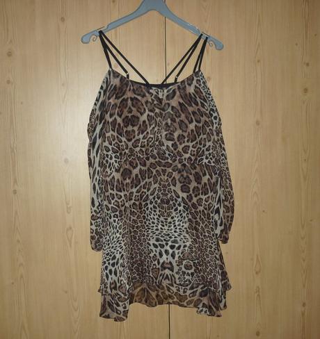 Leopardí hedvábné šaty marciano guess, guess,40