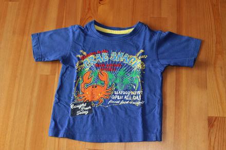 Modré tričko s krabem 86/92, early days,86