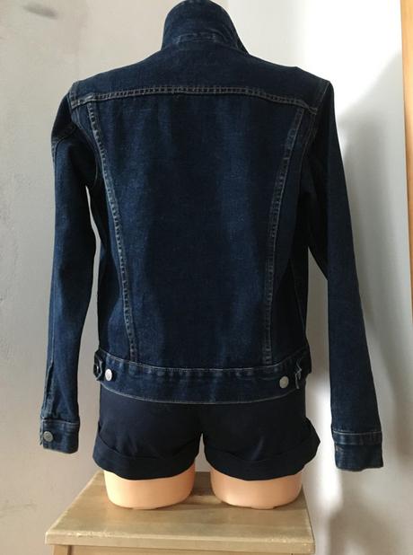 Vel. 38 modrá dámská džínová bunda, 38