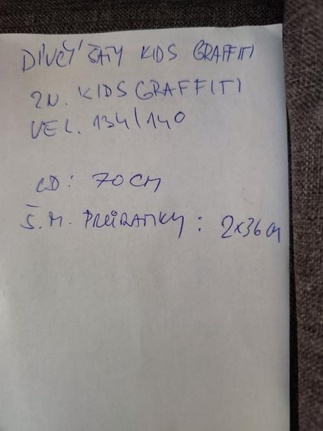 Dívčí šaty kids graffiti,vel.134/140, 134