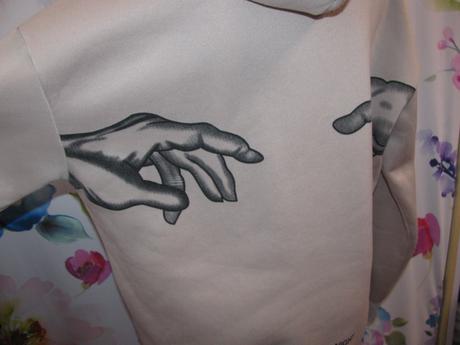 Béžová mikina s kapucí / unisex, m