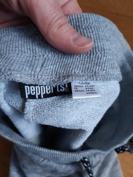 Šedé tepláky 122/128, pepperts,128