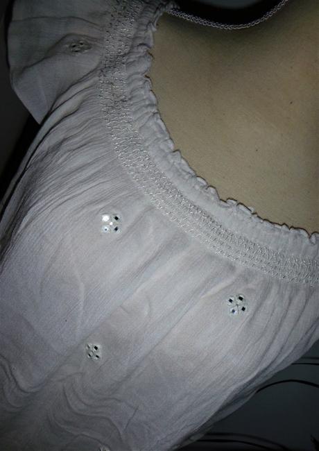 Bílá triko-halenka na vel.l, american eagle,l