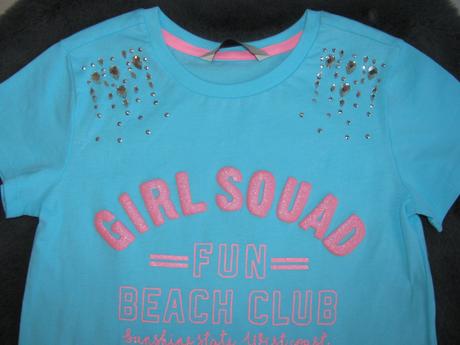 Bledě modré tričko s kamínky, george,122