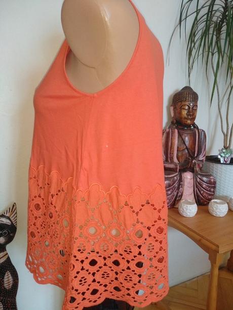 Originální tílko v pomerančové - vel.s-m, m / s