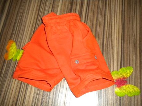 Suprově silné bavlněné oranžové kraťasy, h&m,92