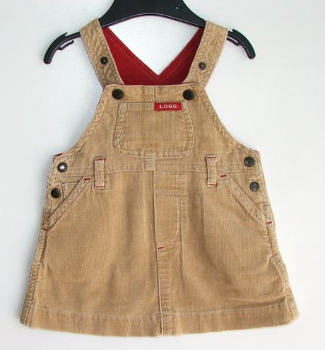 P427 manšestrová sukně s laclem vel. 2-4m, h&m,62