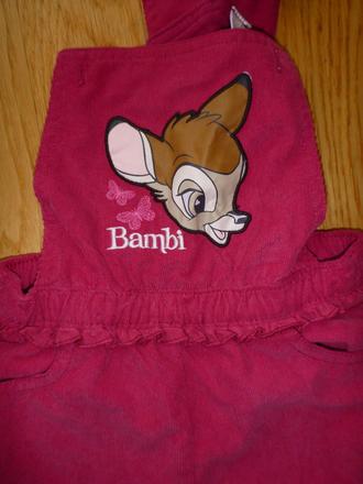 Zateplené manžestrové lacláče bambi vel. 86, c&a,86