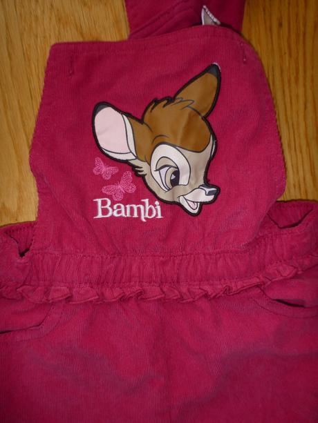 Zateplené manžestrové lacláče bambi vel. 86, c&a,86