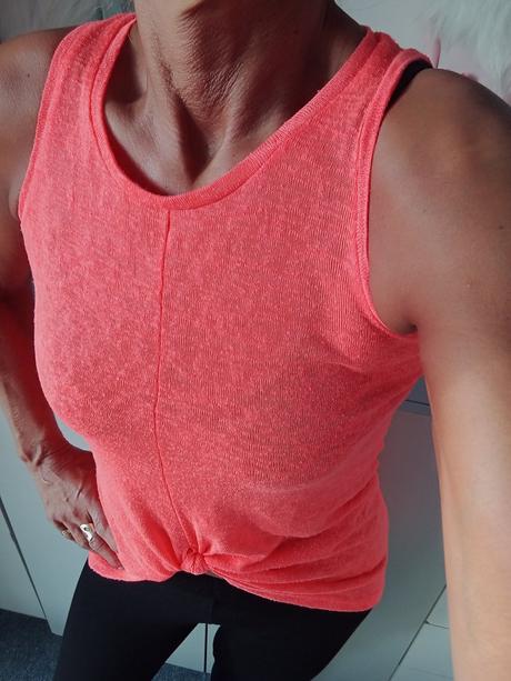 Prodloužené neonové tílko vel."m", m