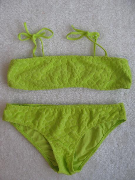 Dívčí dvoudílné plavky s texturovaným vzorem, calzedonia,140
