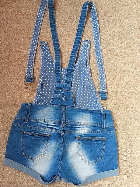 Šortky laclové zn."denim art" vel."26", denim,26