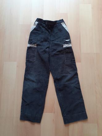 Manšestrové kalhoty veselá nohavice, 128