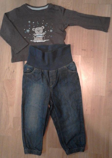 Džíny + triko 86/92, 86