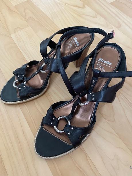 Sexy kožené sandálky zn.baťa - top stav, baťa,40