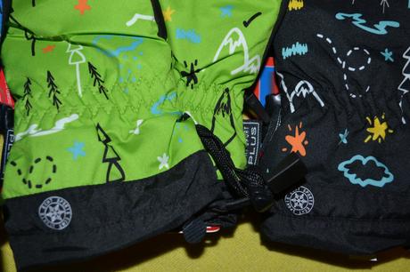 Lyžařské rukavice v.110-128,s fleece uvnitř, 110 / 116 / 122 / 128