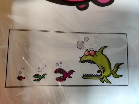 Ryby obrázkové dekorace samolepky na zeď, 