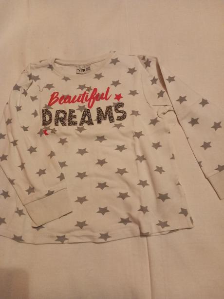 Ub1.teplejší hvězdičkové pyžamo 8-10 let,zn.y.f.k., 134