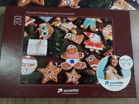 Puzzle vánoce dárkový stav, 