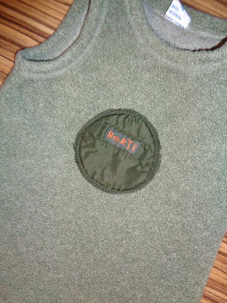 Super khaki flísové šaty, berti,86