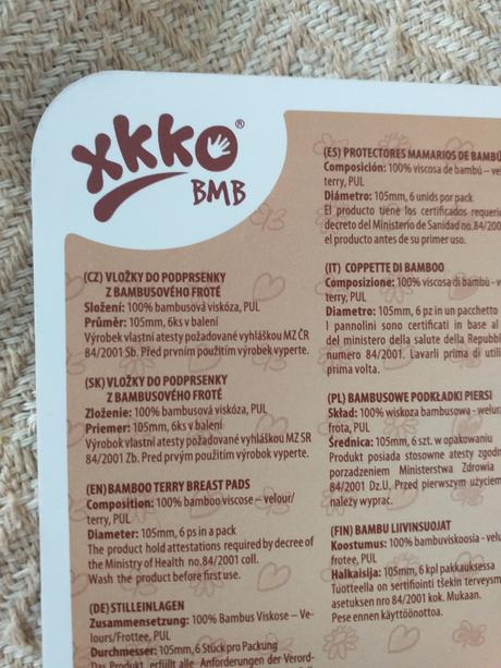 Vložky do podprsenky na kojení 4 ks xkko bmb, 